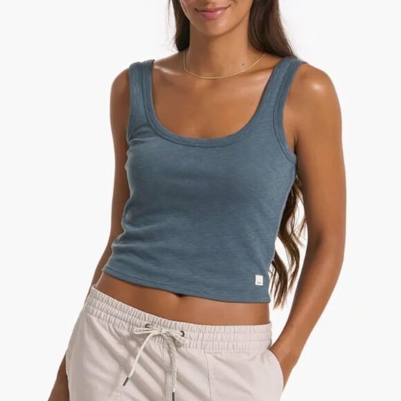Vuori Sunrise Crop Tank – Stone, Blue, Green – Medium - Picture 1 of 13